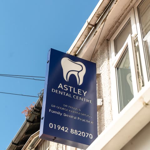 The Astley Dental Centre sign outside the practice
