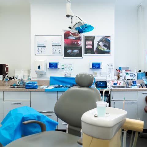 A treatment room at Astley Dental Centre